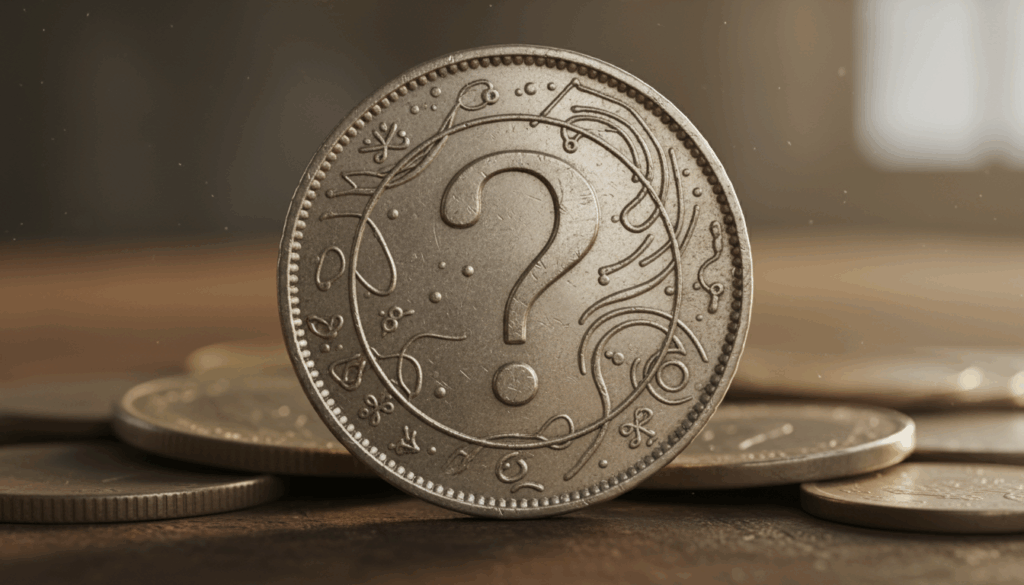 question mark in coin 643008